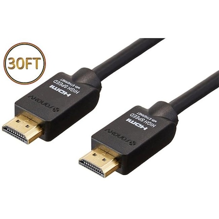 Sanoxy High Performance Gold Plated HDMI To HDMI 30 Ft. Cable For 4K TV; PS3; PS4 & Xbox